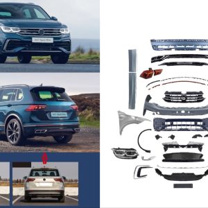 VW TIGUAN 2016+ UPGRADE 2021+ FACELIFT BODY KIT (хромирани елементи)